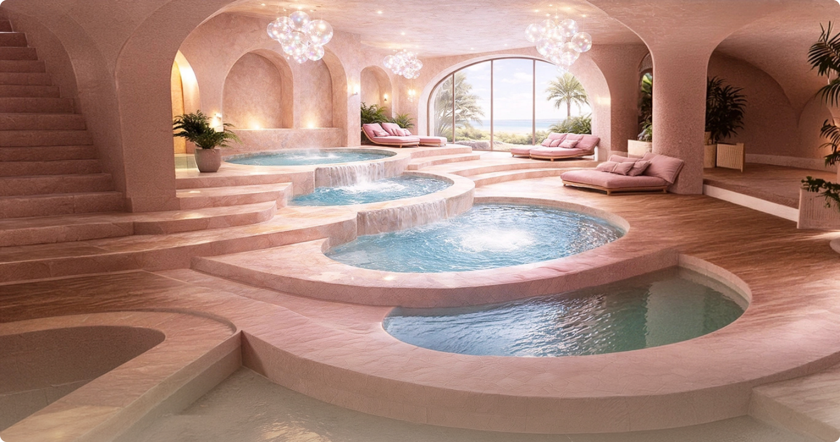 A serene, dreamy interior